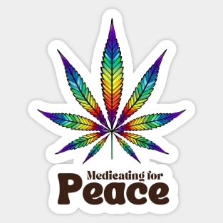 Peace - Weed Leaf Sticker